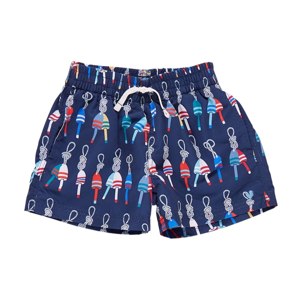 New Pink Chicken Baby Boys Swim Trunk in Navy Buoys 4Y